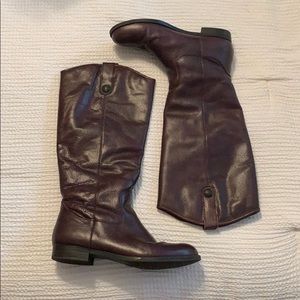 merona Burnish Red Leather Boots